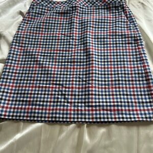 Talbots Plaid Skirt NWT Size 10 Blue Red Classic Preppy Mini Skirt